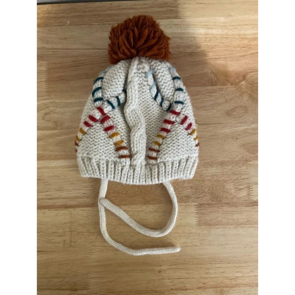 Zara KidsKnit Beanie Hat with Pom size 6-12 months